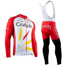 Completo Maglia ML + Pantaloncino con bretelle ML 2020 Team Cofidis N001